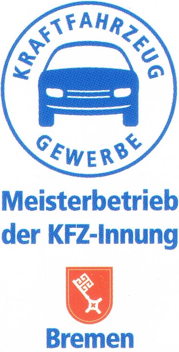 Plakette „Meisterbetrieb der Kfz-Innung Bremen"